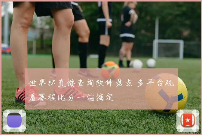 世界杯直播查询软件盘点 多平台观看赛程比分一站搞定